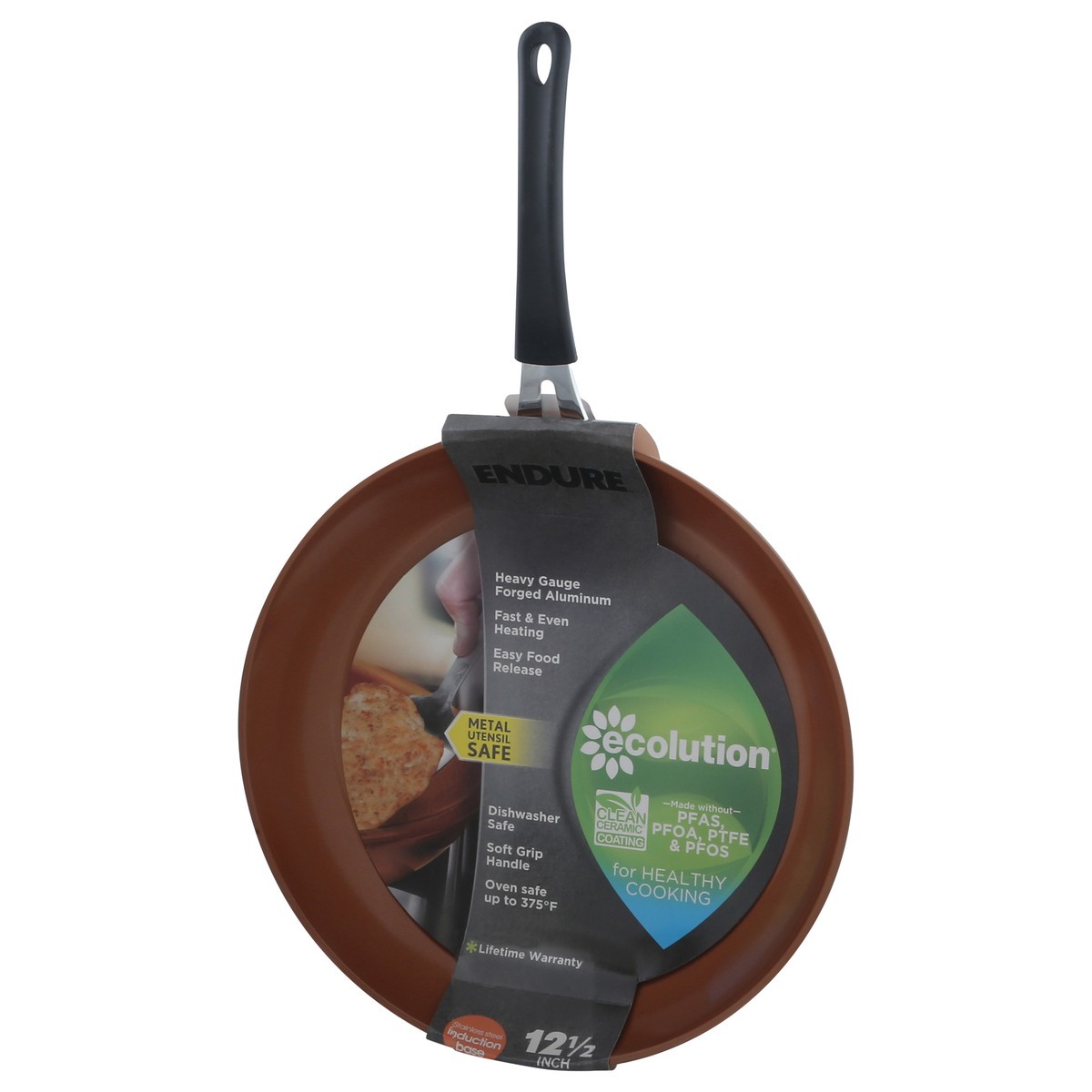 slide 8 of 11, Ecolution Endure Copper Induction Base Fry Pan 1 ea, 1 ct