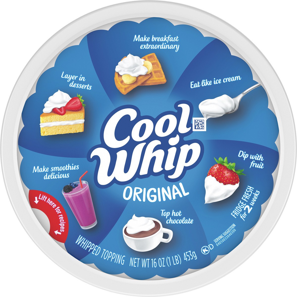 slide 2 of 9, Cool Whip Original Whipped Topping, 16 oz Tub, 16 oz
