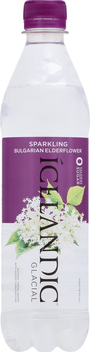 slide 10 of 10, Icelandic Glacial Bulgarian Elderflower Sparkling Water - 500 ml, 500 ml