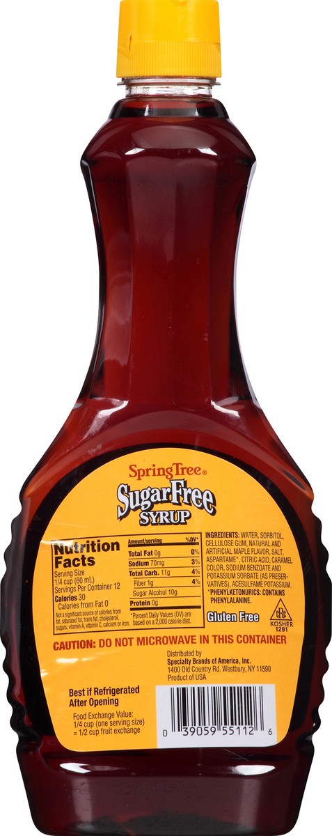 slide 6 of 9, Spring Tree Sugar Free Syrup 24 oz, 24 fl oz