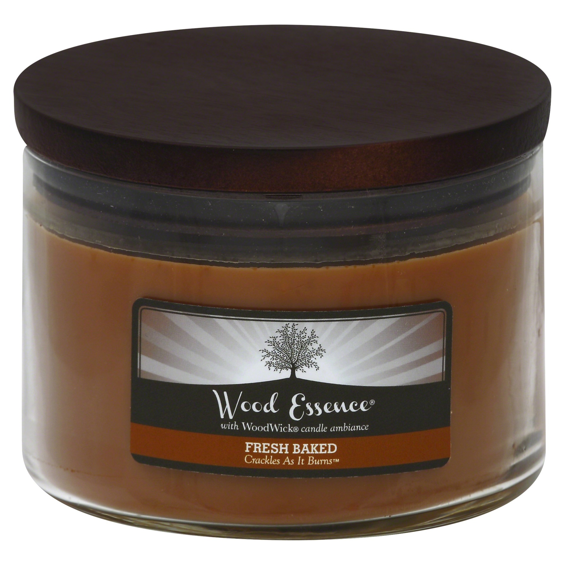 slide 1 of 2, Wood Essence 3 Wick Fresh Baked Candle, 1 ct