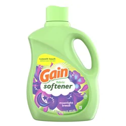 Gain Liquid Fabric Softener, Moonlight Breeze Scent, 100 FL OZ, 136 Loads, Smooth Touch - softness you can feel