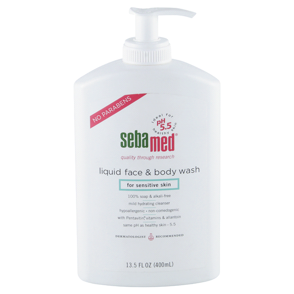 slide 1 of 2, Sebamed Face & Body Wash 13.5 oz, 13.5 fl oz