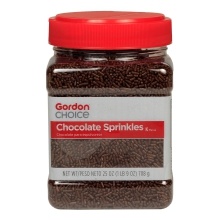 slide 1 of 1, GFS Chocolate Sprinkles, 25 oz