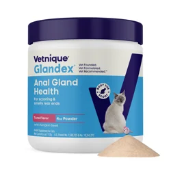 Glandex Feline Anal Gland Powder With Probiotics For Cats, Tuna Flavored, 4 oz