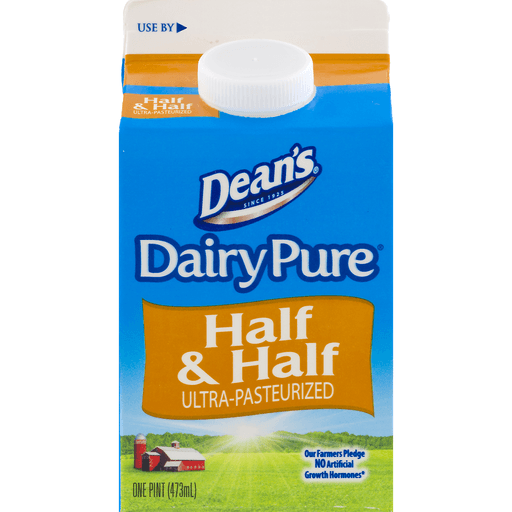 slide 3 of 9, Dairy Pure Half & Half Ultra-Pasteurized Pint, 1 pint