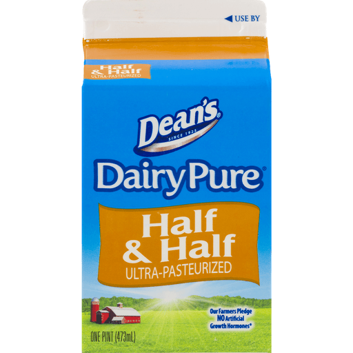 slide 6 of 9, Dairy Pure Half & Half Ultra-Pasteurized Pint, 1 pint