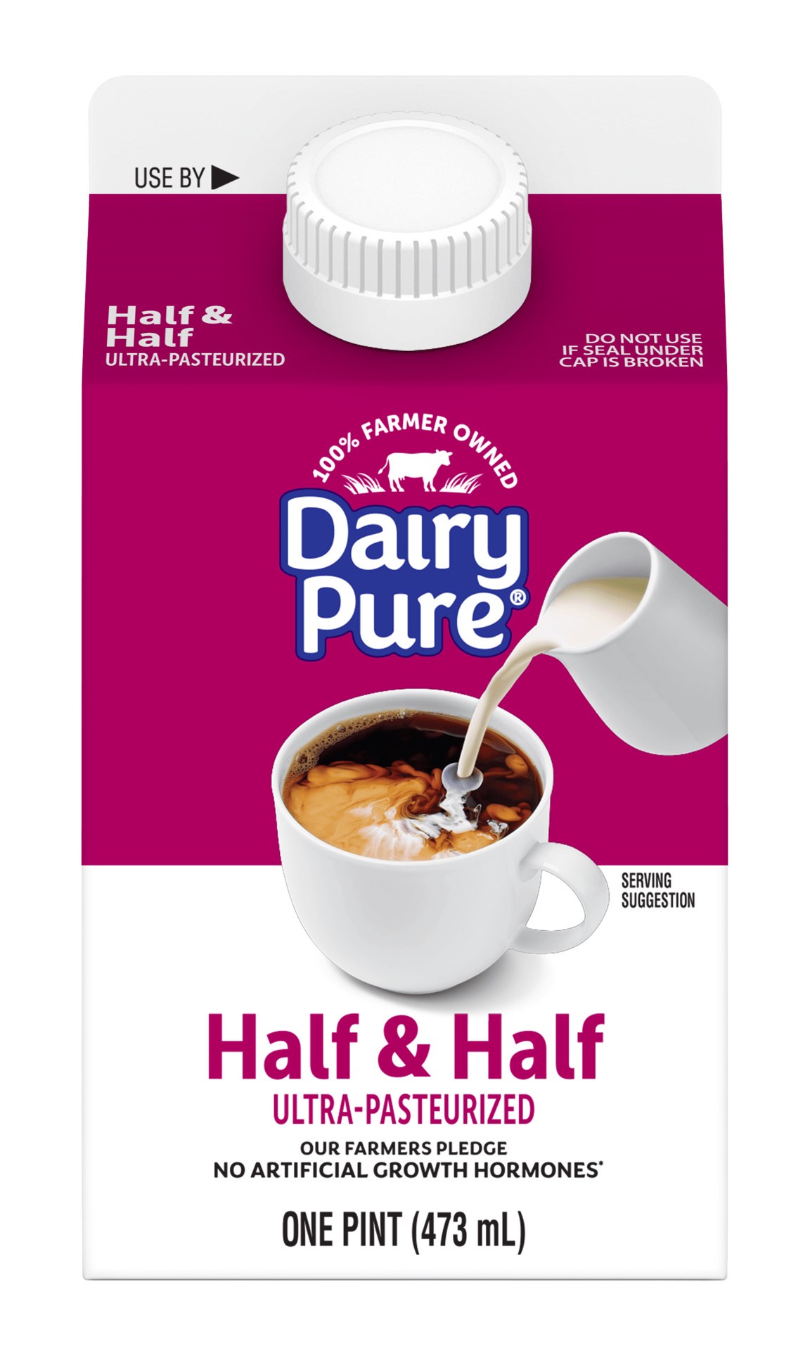 slide 1 of 9, Dairy Pure Half & Half Ultra-Pasteurized Pint, 1 pint