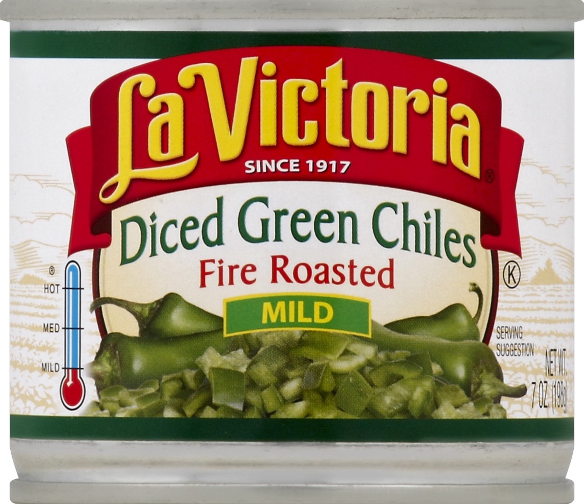 slide 1 of 2, La Victoria Green Chiles 7 oz, 7 oz