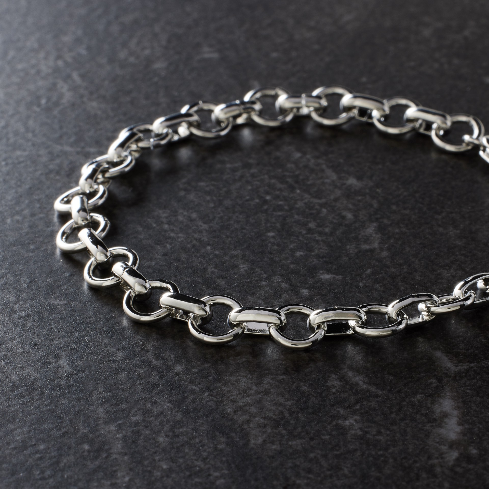 slide 7 of 8, Rhodium Long & Short Charm Bracelet By Bead Landing, 7.2 in