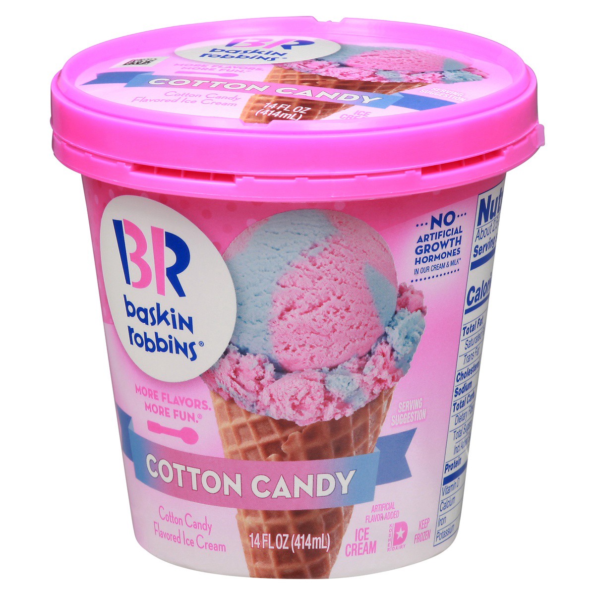 slide 9 of 9, Baskin-Robbins Baskin Robbins Cotton Candy Ice Cream, 14 fl oz