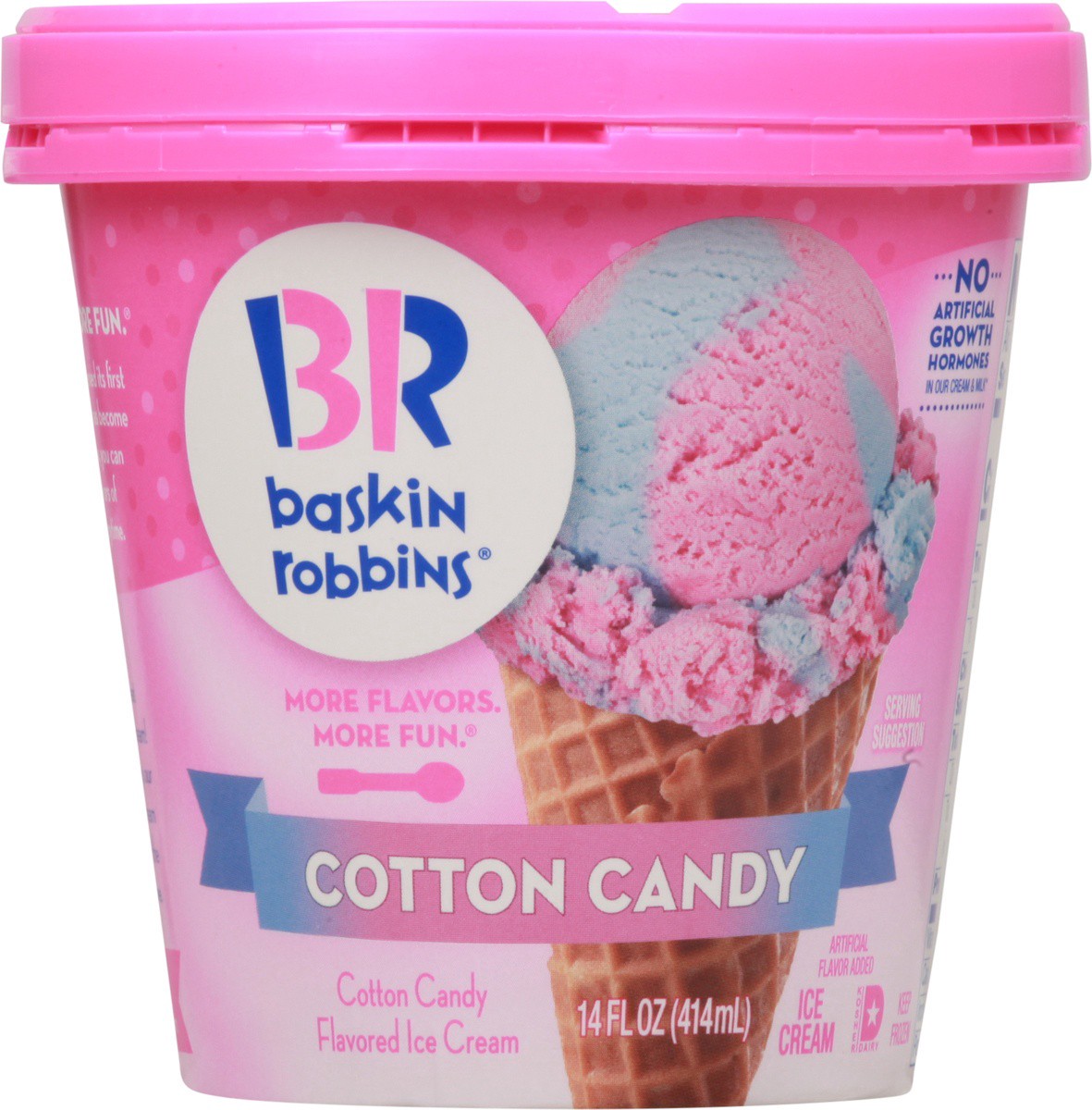 slide 6 of 9, Baskin-Robbins Baskin Robbins Cotton Candy Ice Cream, 14 fl oz