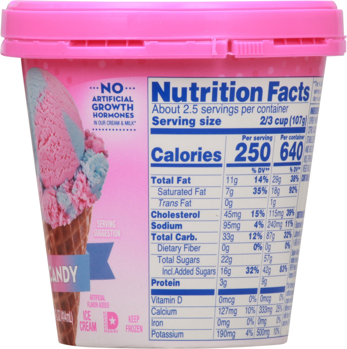 slide 2 of 9, Baskin-Robbins Baskin Robbins Cotton Candy Ice Cream, 14 fl oz