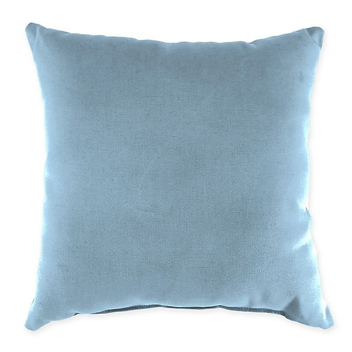 slide 1 of 1, 20-Inch Square Solid Throw Pillow - Sunbrella Air Blue, 1 ct