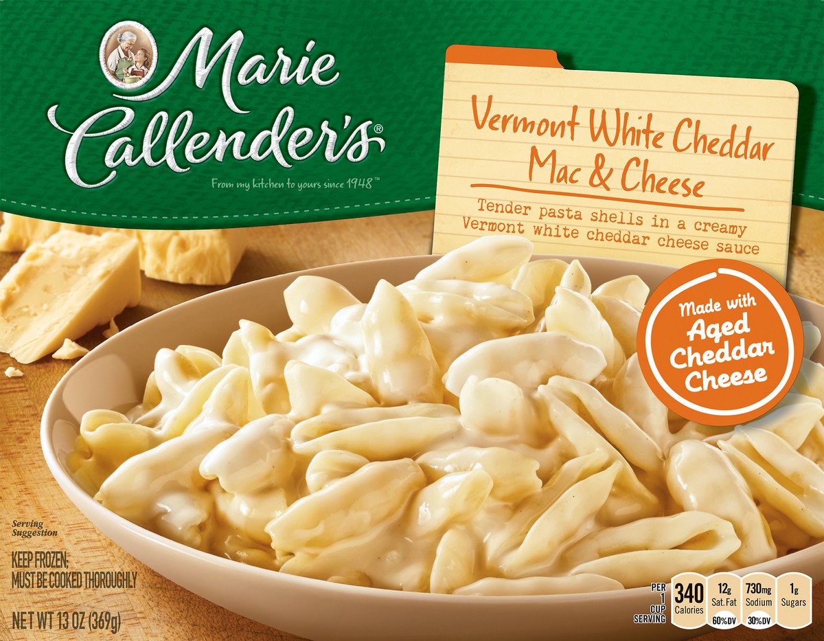 slide 1 of 2, Marie Callender's Vermont White Cheddar Mac & Cheese 13 oz, 13 oz