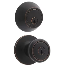 Atlas Oil Rubbed Bronze Tulip Door Knob Combo Kit