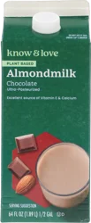 Know & Love Chocolate Almond Milk 64 Ounces