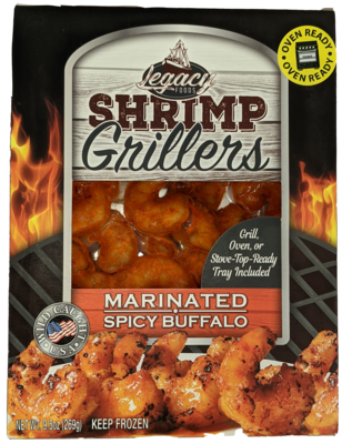 slide 1 of 1, Legacy Foods Buffalo Shrimp Griller 9.5 Oz, 9.5 oz