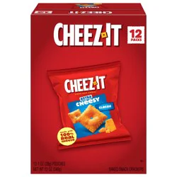 Cheez-It Extra Cheesy Crackers Multipack, 12 count
