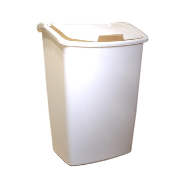 slide 1 of 1, Rubbermaid Bisque Dual Action Wastebasket 11.3 Gal, 1 ct