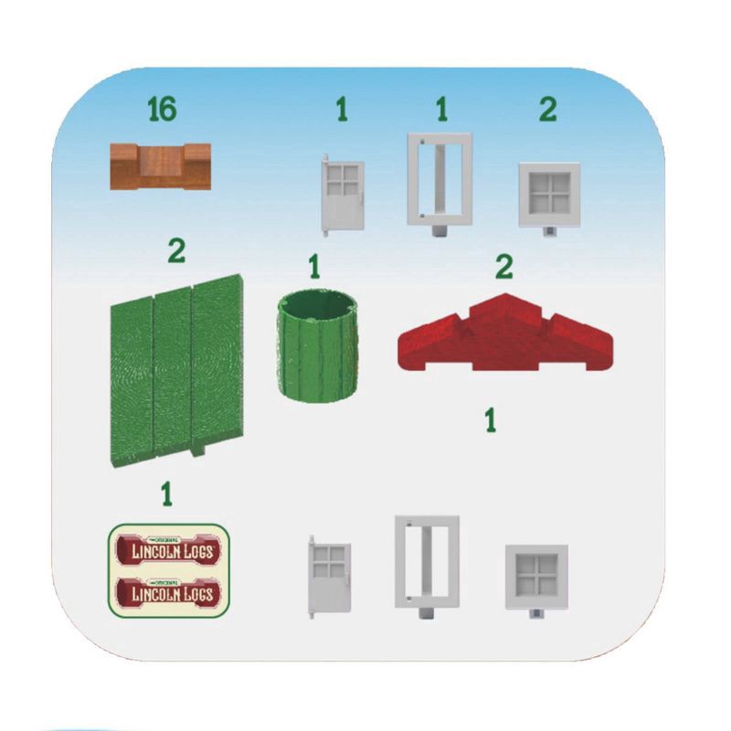 slide 8 of 9, Lincoln Logs – Mini Classics, 1 ct