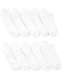 Carter's Kid 10-Pack No Show Socks White 4-7