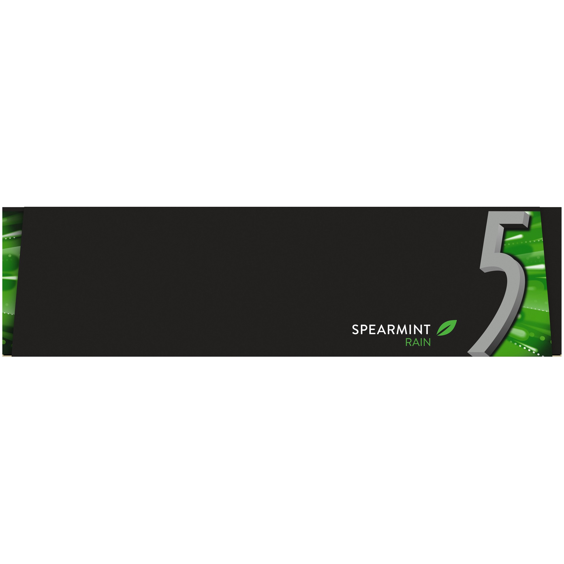 slide 2 of 5, 5 Gum Sugar Free Chewing Gum, Spearmint Rain, 15-sticks, 12-count, 