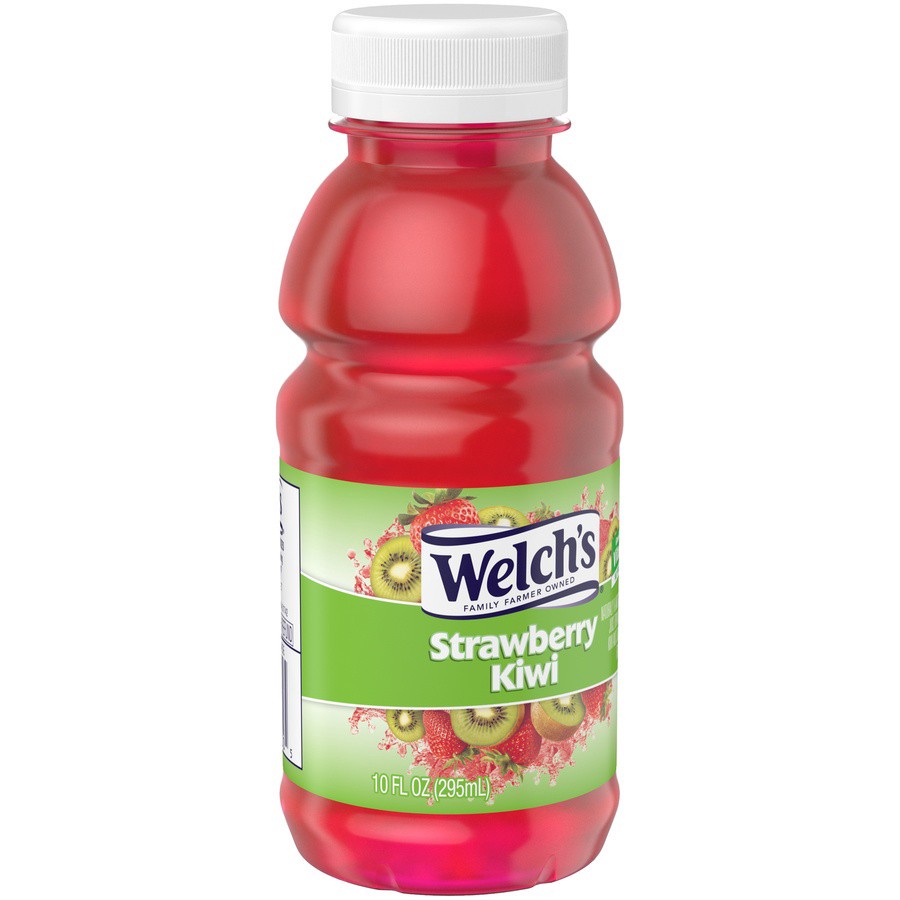 slide 4 of 5, Welch's Strawberry Kiwi Juice Drink, 10 fl oz On-the-Go Bottle (Pack of 6), 60 fl oz