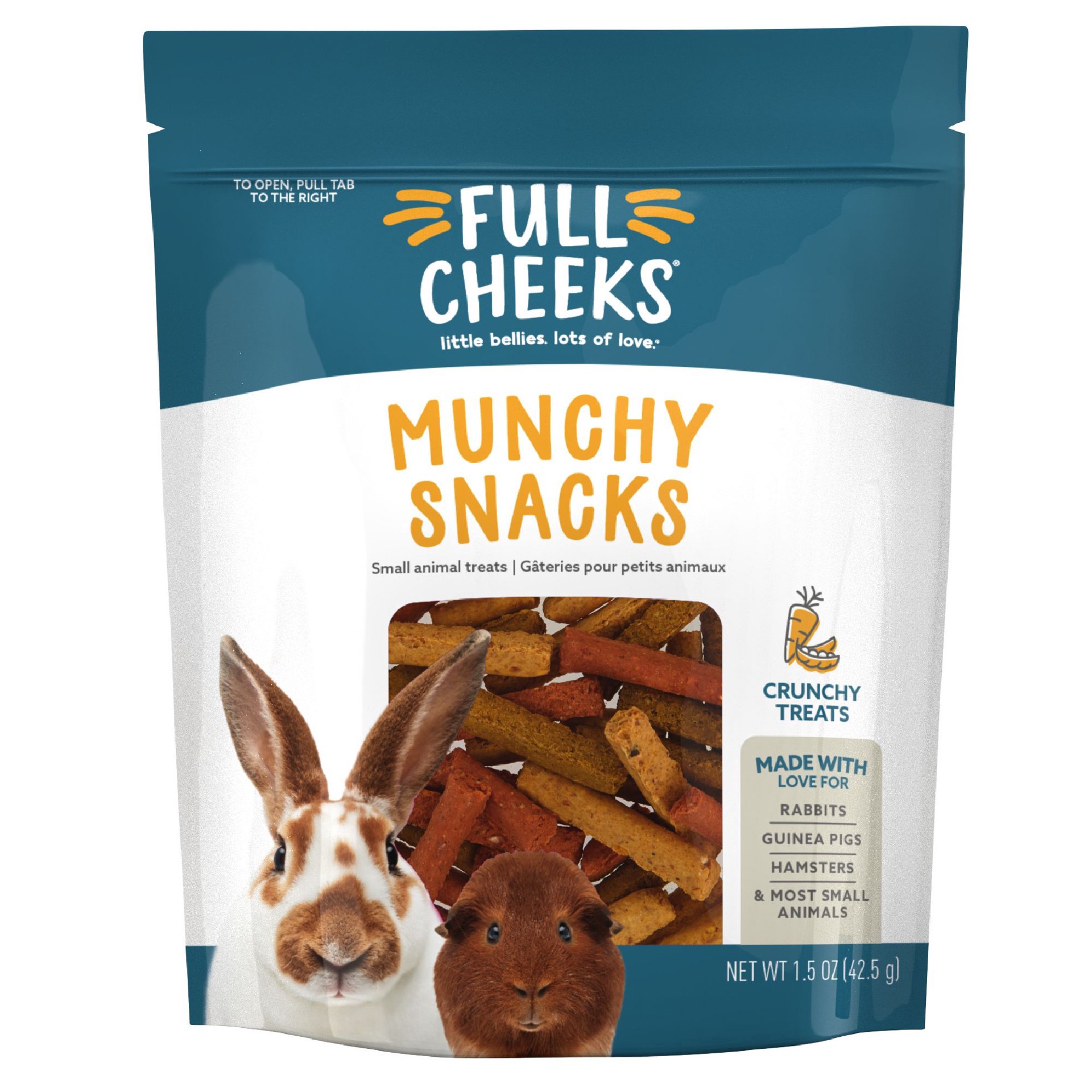 slide 1 of 1, Full Cheeks™ Munch Snacks Small Pet Treats, 1.5 oz