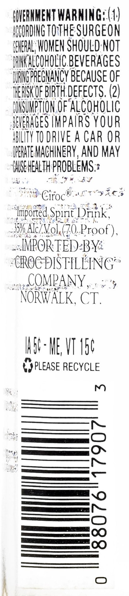 slide 3 of 4, CIROC Pineapple (Made with Vodka Infused with Natural Flavors), 375 mL, 375 ml