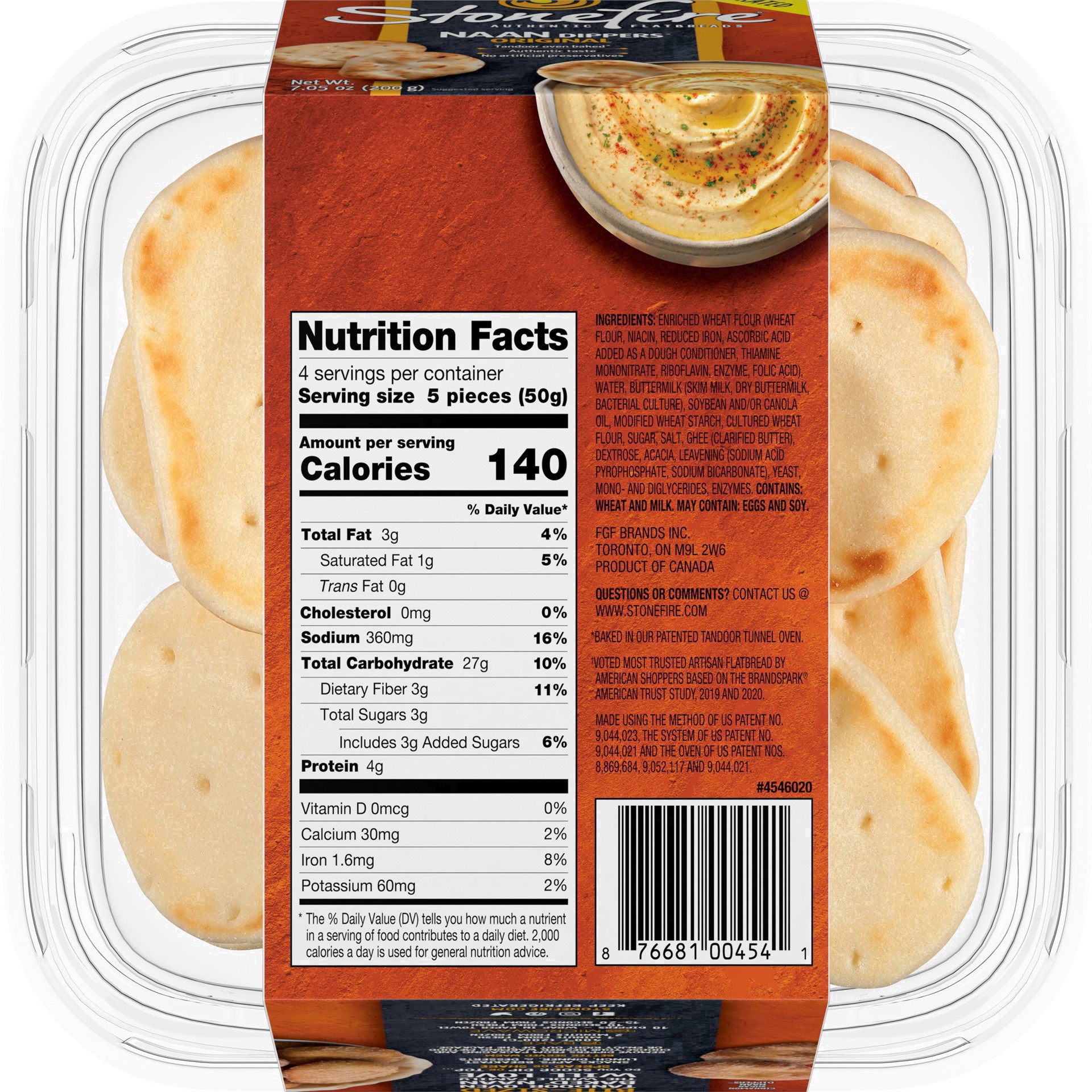 slide 38 of 120, Stonefire Naan Dippers Original Flatbreads 7.05 oz, 7.05 oz