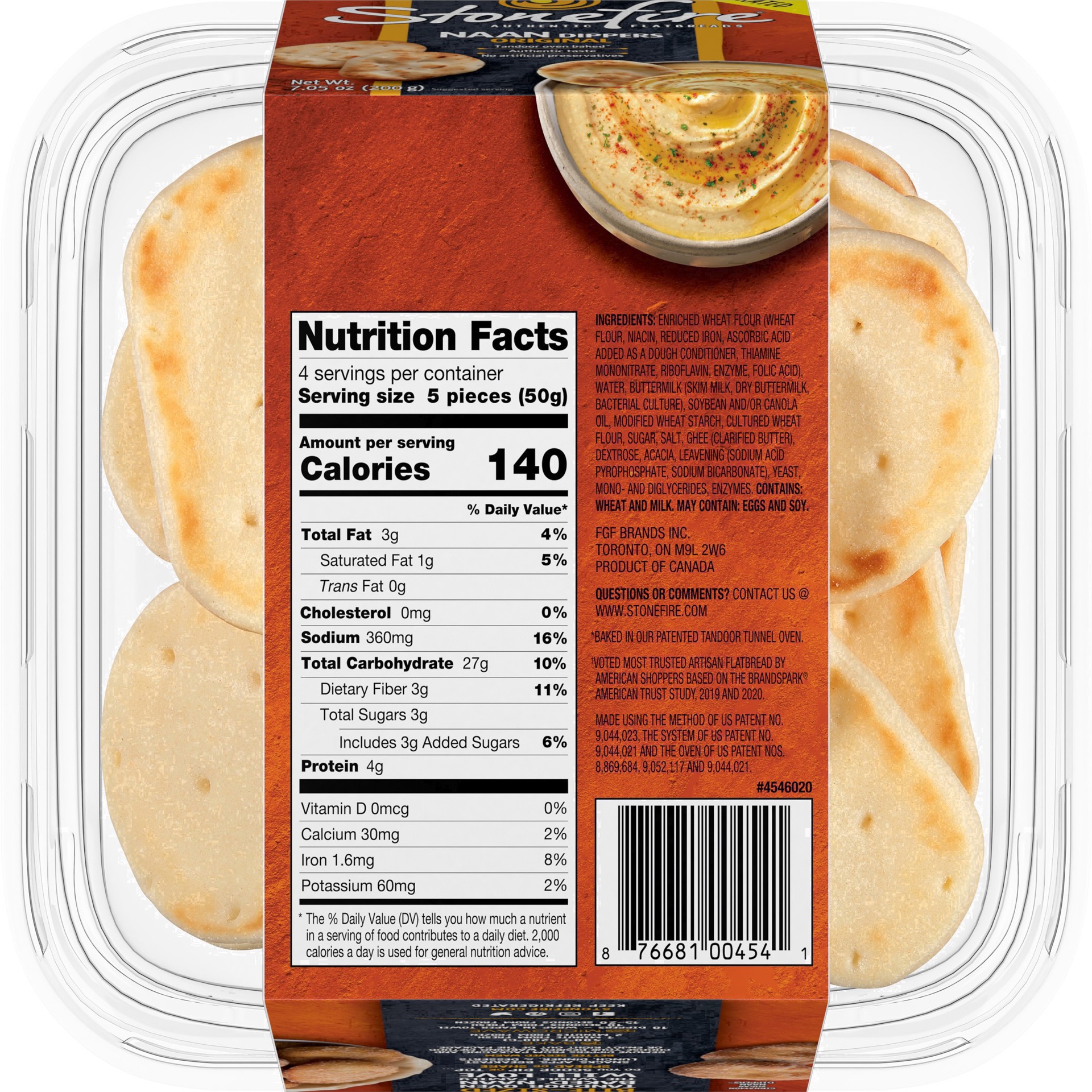 slide 68 of 120, Stonefire Naan Dippers Original Flatbreads 7.05 oz, 7.05 oz