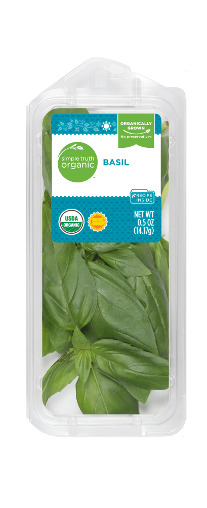 slide 1 of 1, Simple Truth Organic Basil 0.5 Oz, 1 ct