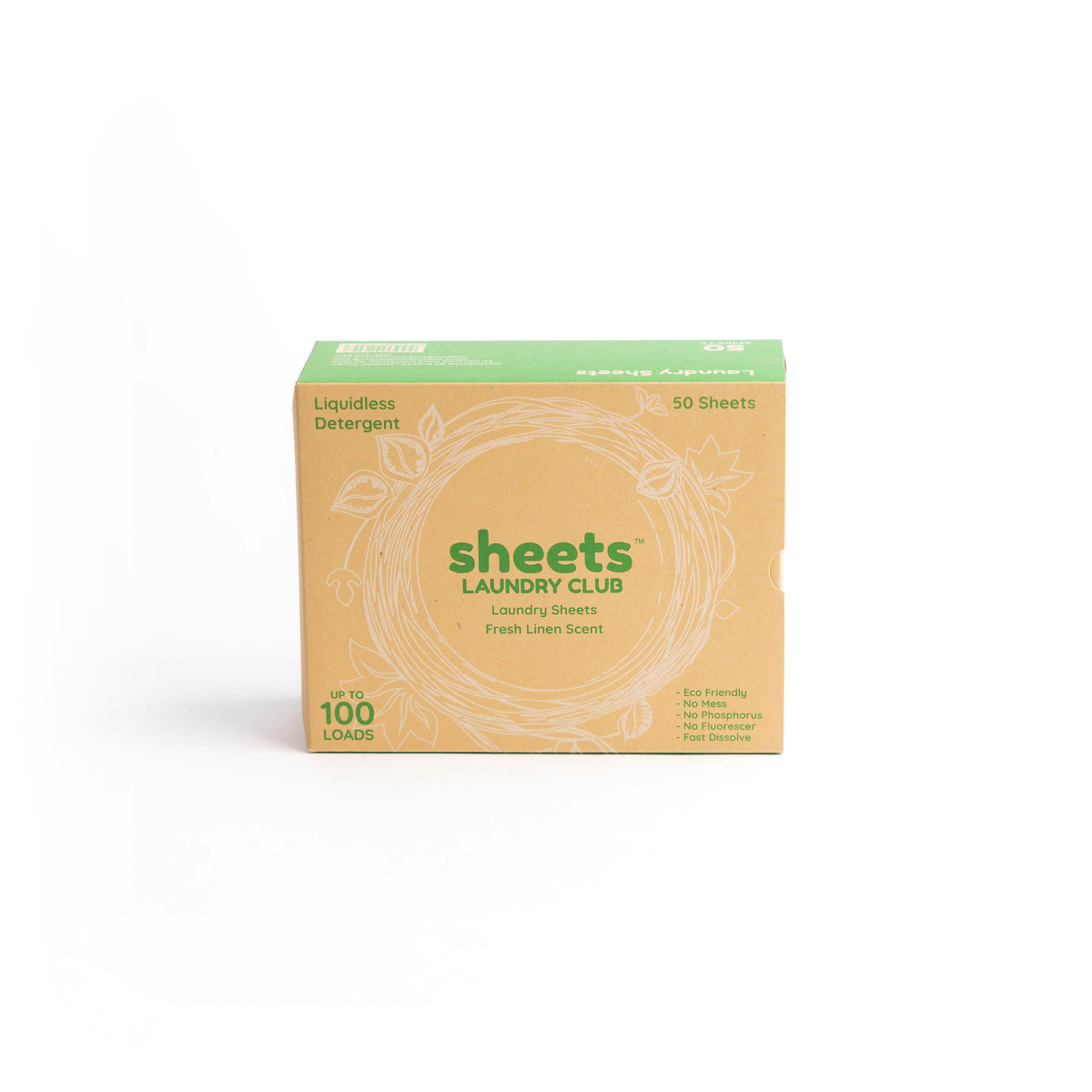 slide 1 of 9, Sheets Fresh Linen Scent Laundry Detergent 50 ea, 14 oz, 50 sheets