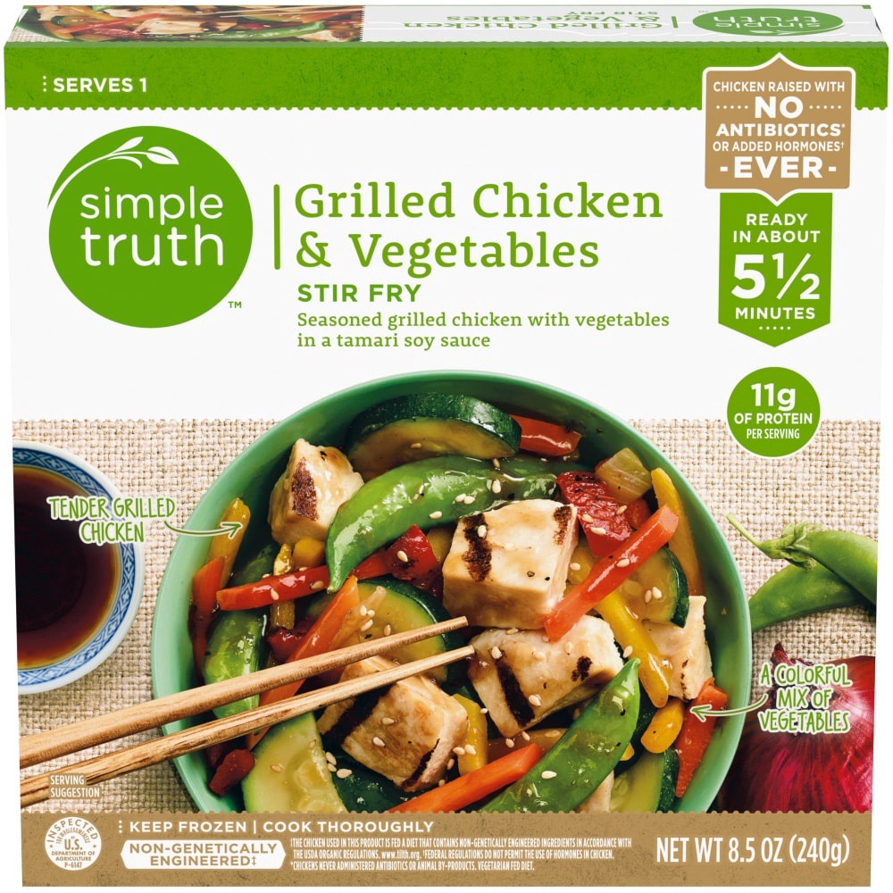 slide 3 of 3, Simple Truth Grilled Chicken & Vegetables Stir Fry, 8.5 oz