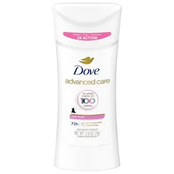 Dove Advanced Care Antiperspirant Deodorant Stick Clear Finish 2.6 Oz