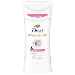 Dove Advanced Care Antiperspirant Deodorant Stick Clear Finish 2.6 Oz