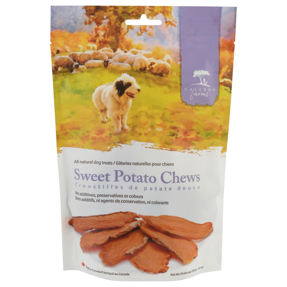 slide 1 of 9, Caledon Farms All Natural Dog Treats - Sweet Potato Chews, 9.3 oz