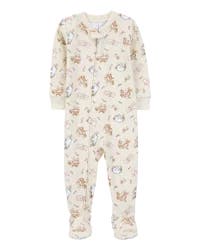 Carter's Baby Bear Print Ribbed 1-Piece Pajamas - Multi, 18M