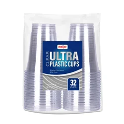 Meijer Plastic Cup Clear 16oz 32ct