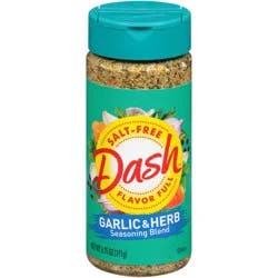 Dash Garlic & Herb Seasoning Blend, Salt-Free, 6.75 oz