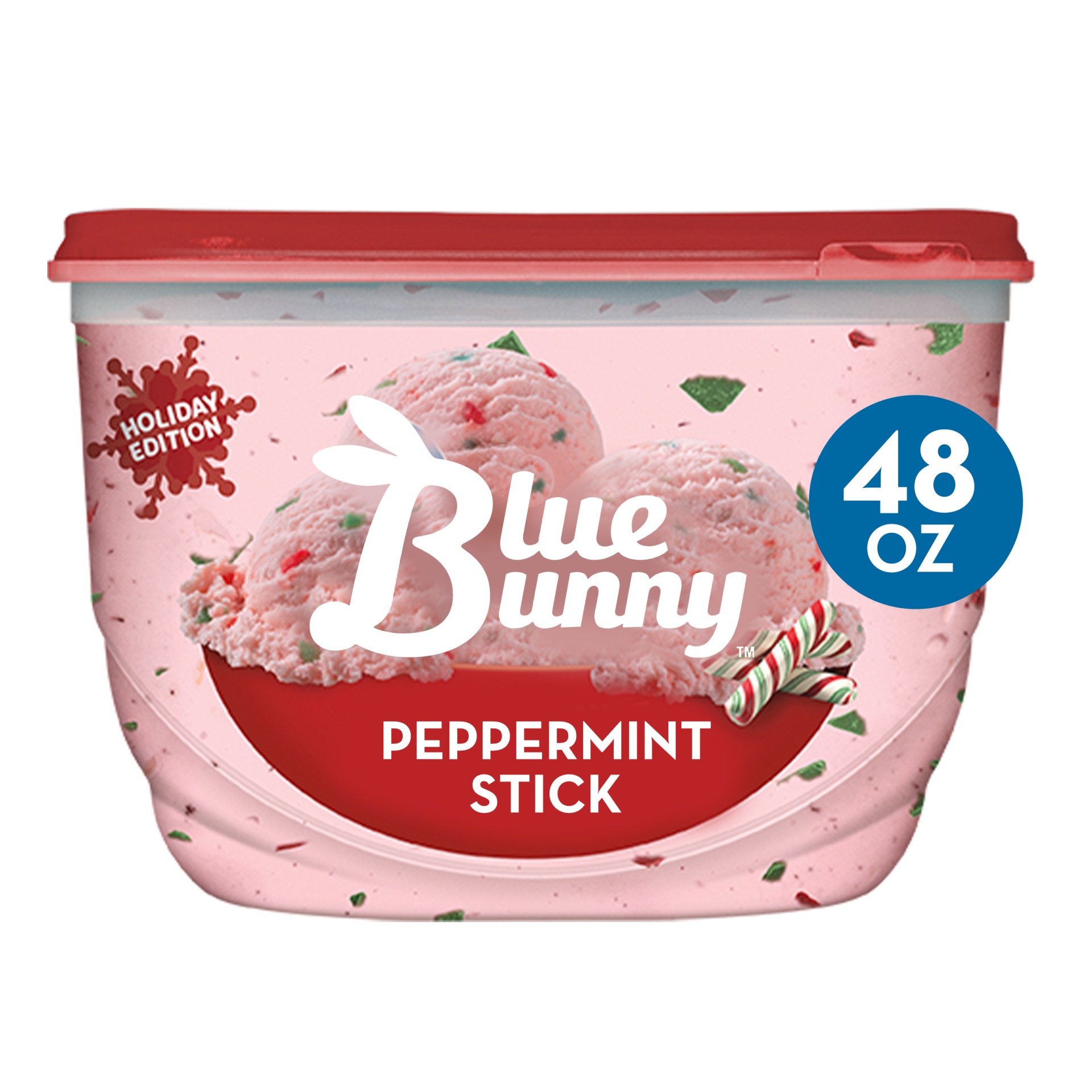 slide 1 of 1, Holiday Peppermint Stick Frozen Dessert, 48 fl oz