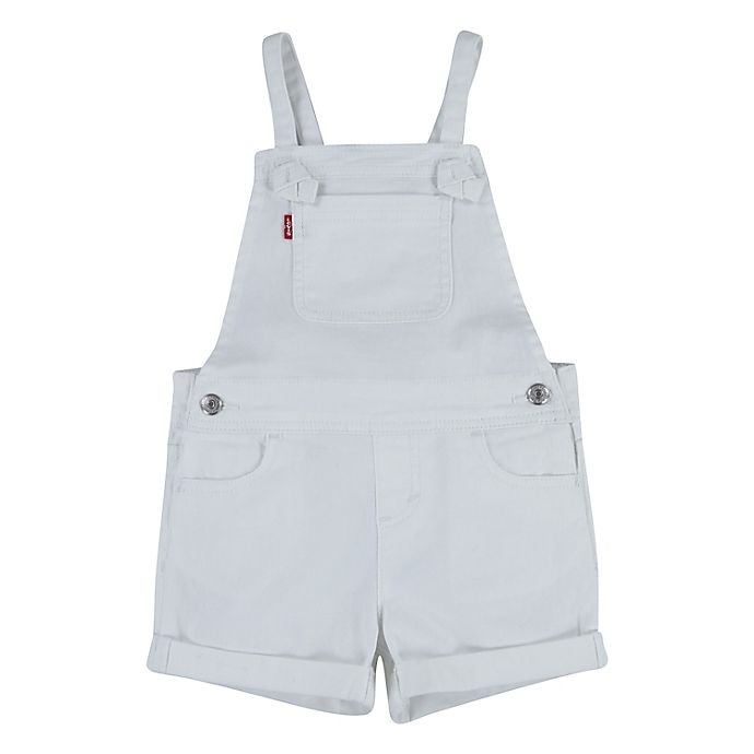 slide 1 of 1, Levi's Girl White Shortall, 1 ct