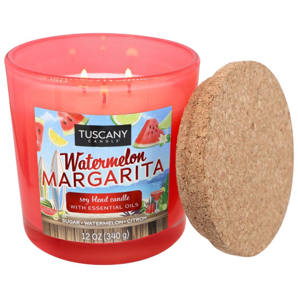 slide 2 of 2, Tuscany Limited Edition Watermelon Margarita Scented Jar Candle, 1 ct