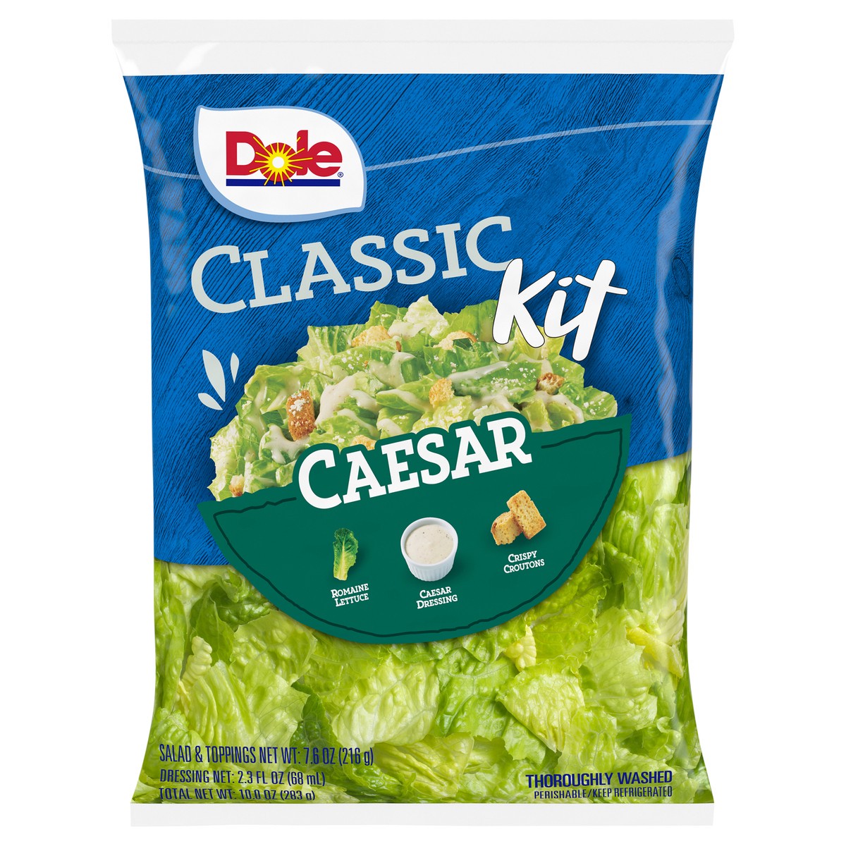 slide 1 of 11, Dole Caesar Classic Salad Kit, 10 oz