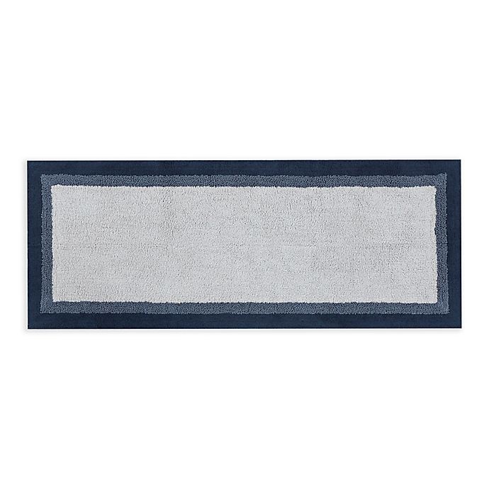 slide 1 of 8, Madison Park Amherst Bath Rug - Navy'', 24 in x 60 in