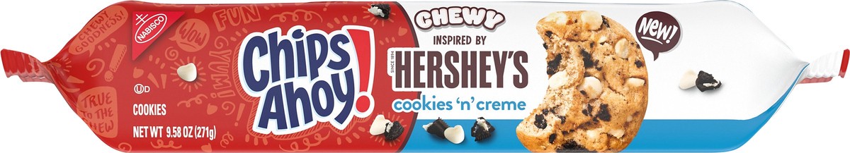 slide 4 of 15, NABISCO CHEWY HERSHEY COOKIES & CREME COOKIES, 9.6 oz