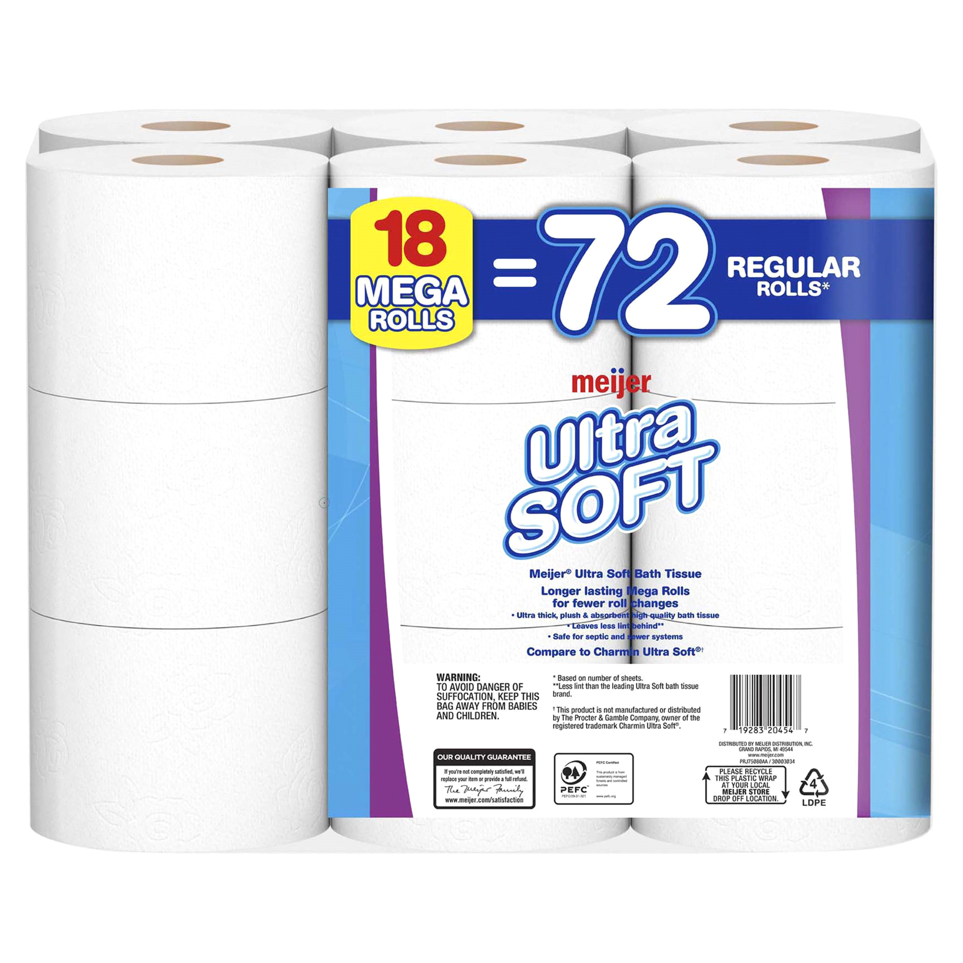 slide 17 of 25, Meijer Ultra Soft Mega Rolls Bath Tissue, 18 ct