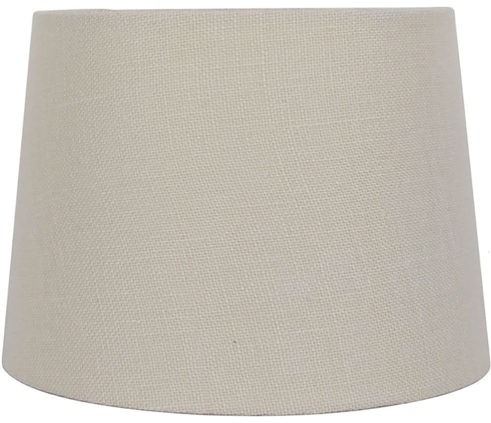 slide 1 of 1, HD Designs Bleached Burlap Lamp Shade - Gray, 10 in