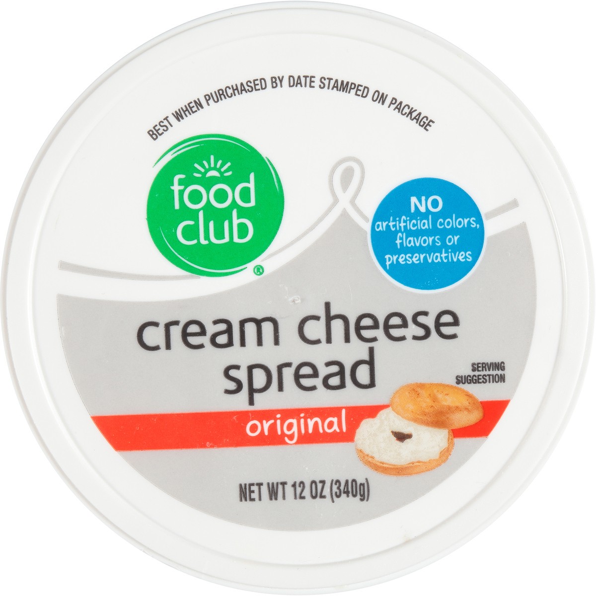 slide 6 of 10, Food Club Original Cream Cheese Spread, 12 oz